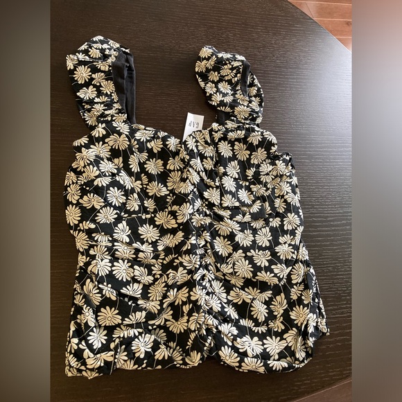 GAP Ruched Floral Top - Picture 6 of 8